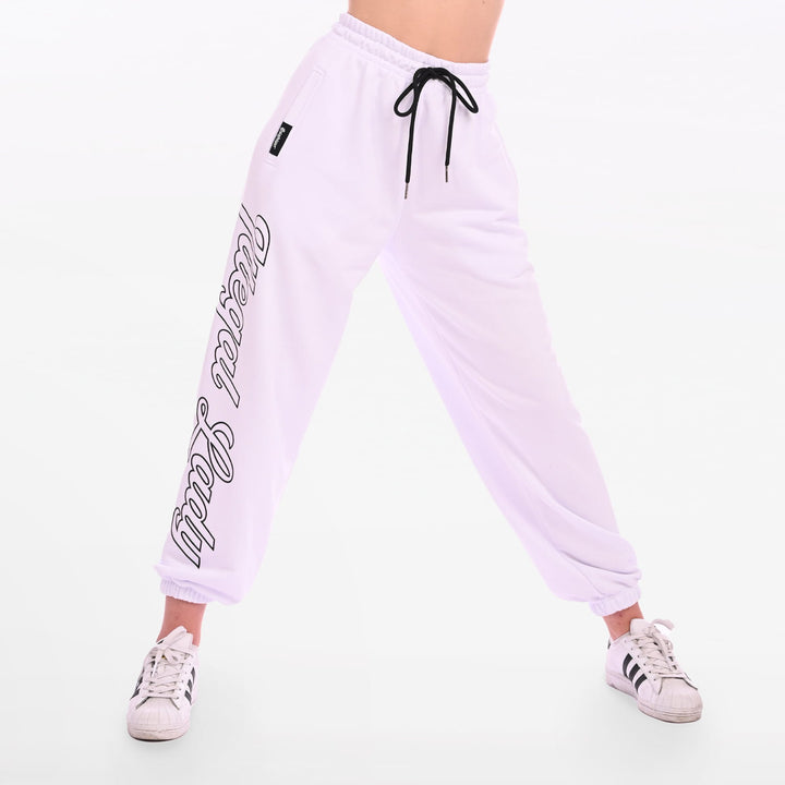 Illegal Night Spodnie Damskie Białe "Illegal Lady"