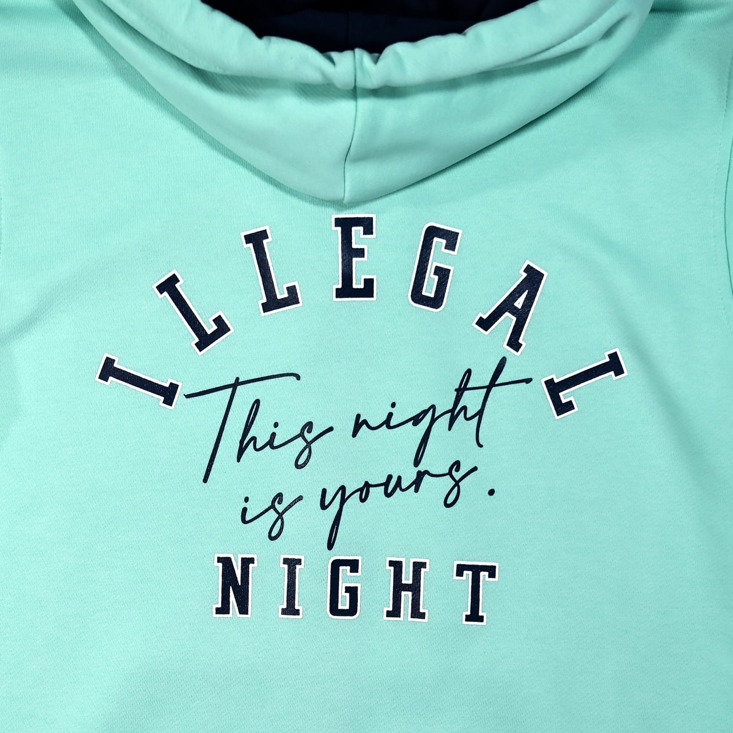 Illegal Night Bluza Miętowa Zapinana Na Suwak "Bull"