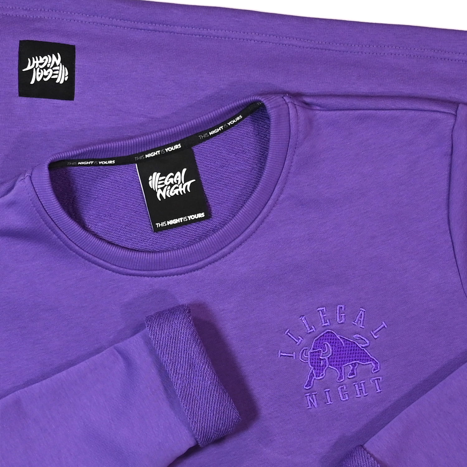 Illegal Night Longsleeve Fioletowy "Bull"