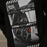 Illegal Night Bluza Czarna "Illegal Cars"