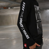 Illegal Night Bluza Czarna "Illegal Cars"