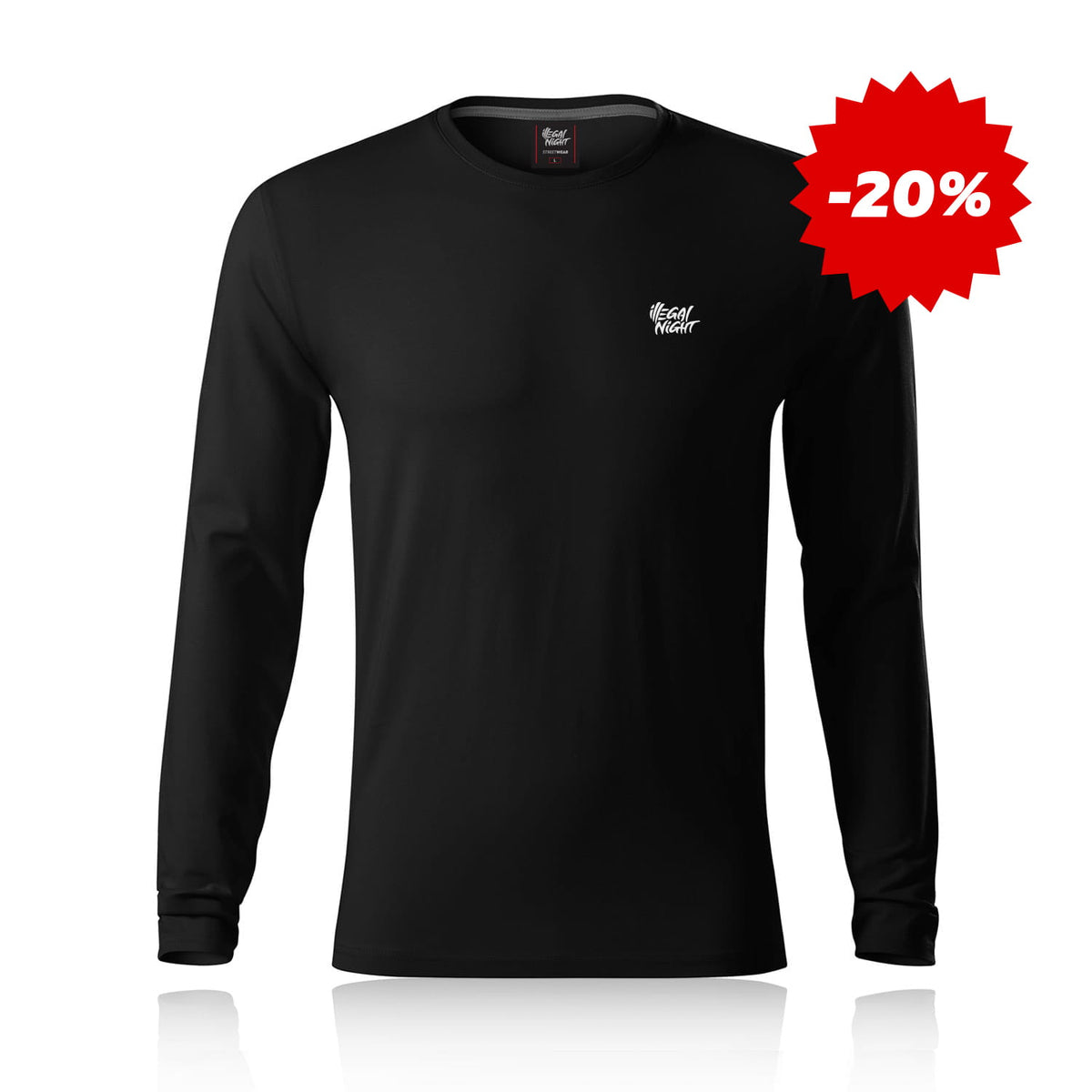 T-shirt  BraveMan Illegal Badge Black