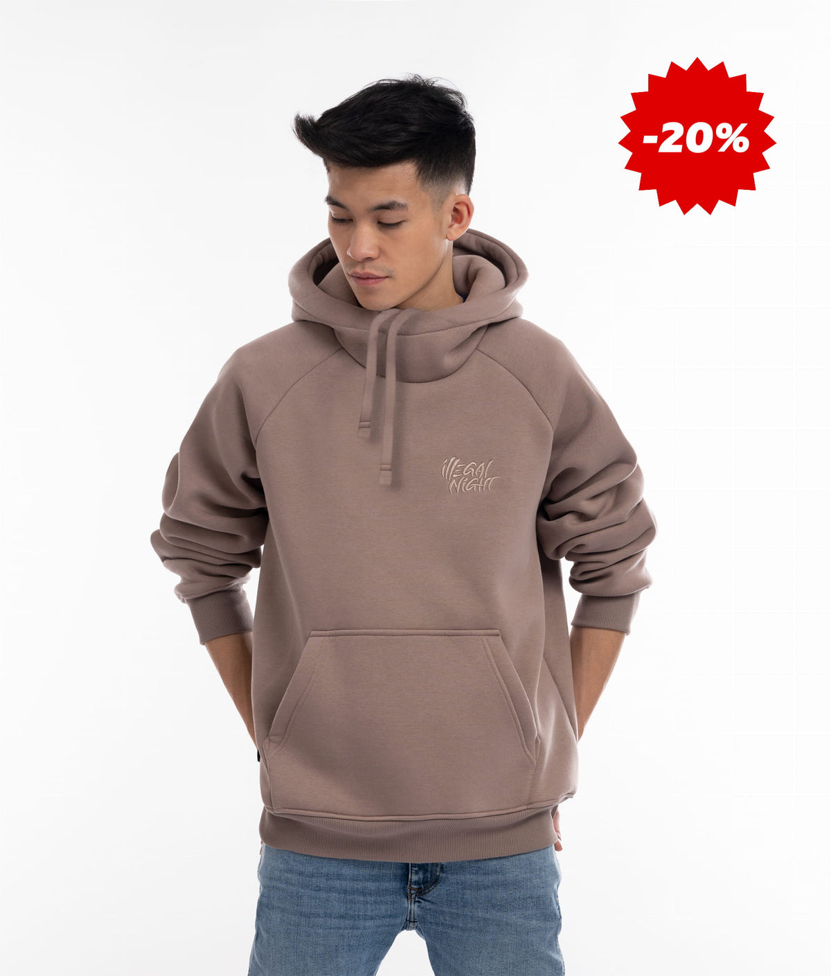 Bluza Illegal Night Exclusive Classic 3D Haft UniSex Beige