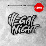 Wlepa Black Transparent 8 cm