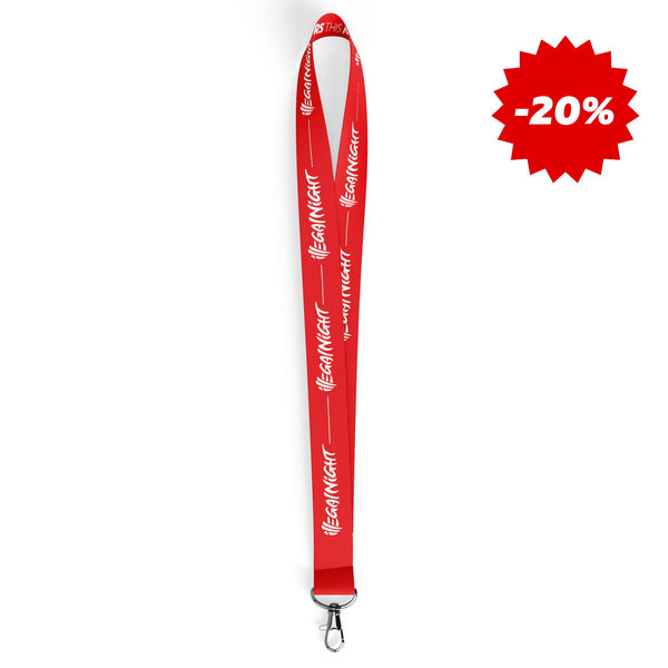 Smycz długa Illegal Night - Red logo