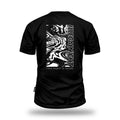T-SHIRT WAVES CZARNY