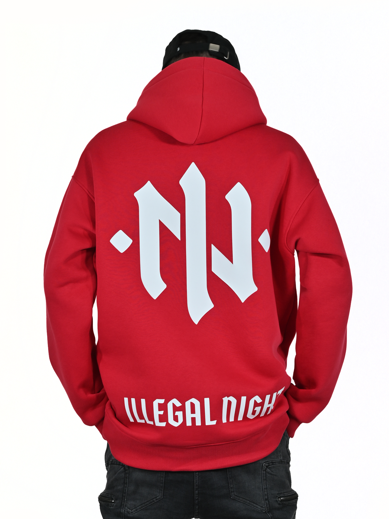 Bluza Illegal Night "OVERSIZE" RED