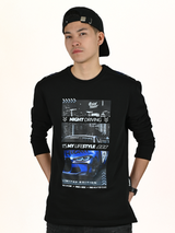 Illegal Night Bluza Czarna "Illegal Cars 3"