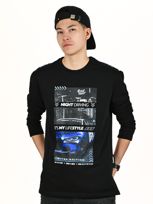 Illegal Night Bluza Czarna "Illegal Cars 3"