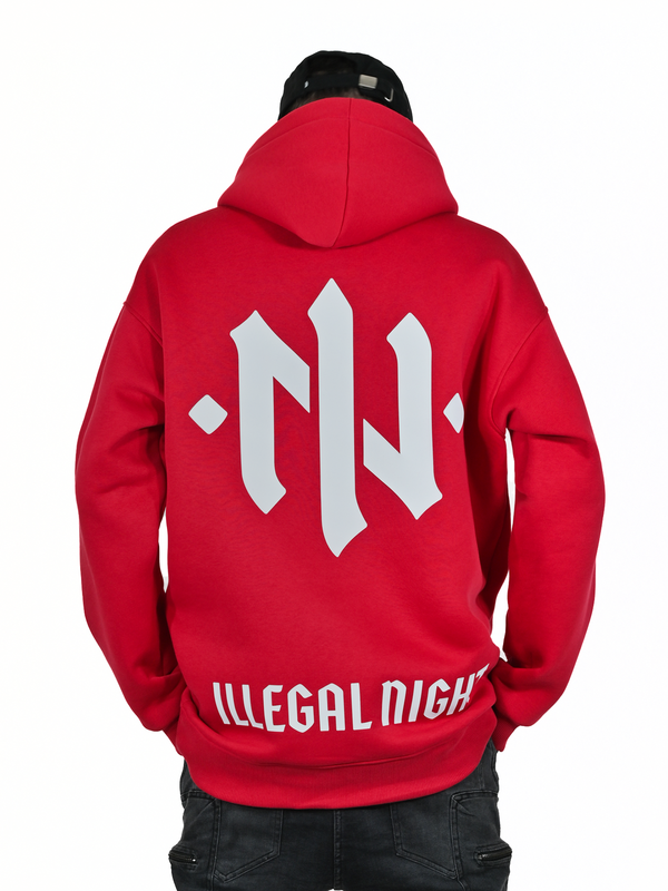 Bluza Illegal Night "OVERSIZE" RED