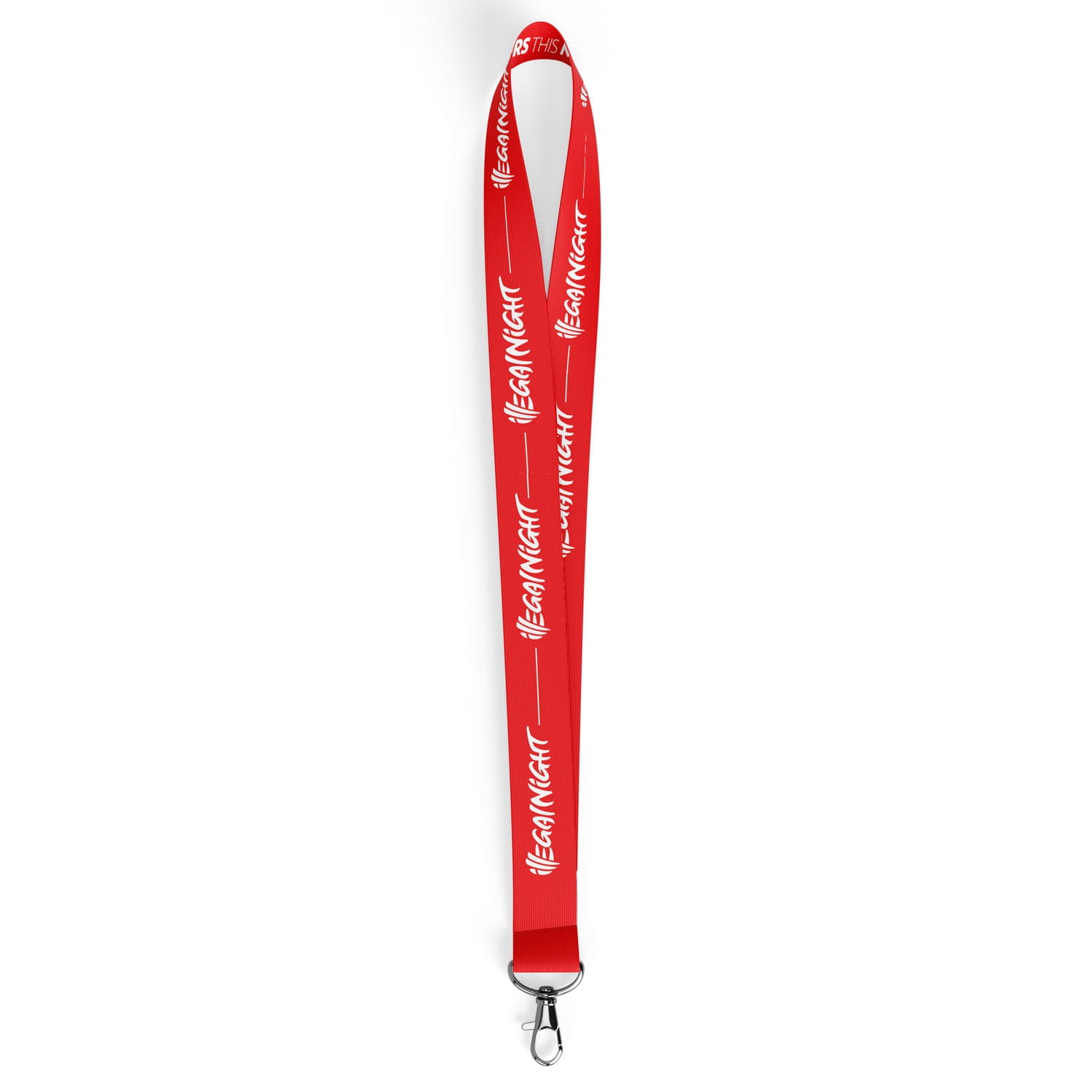 Smycz długa Illegal Night - Red logo