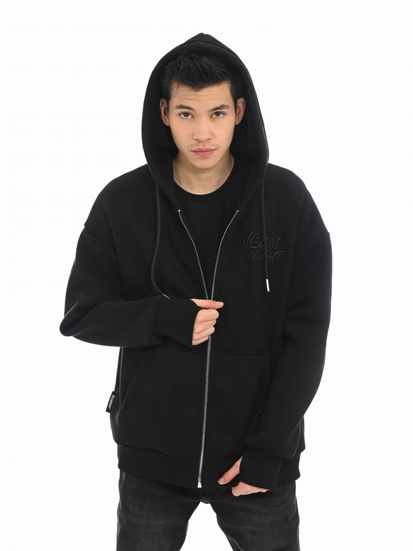 Bluza  Zip Premium Haft 3D Black