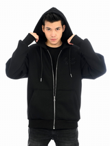 Bluza  Zip Premium Haft 3D Black