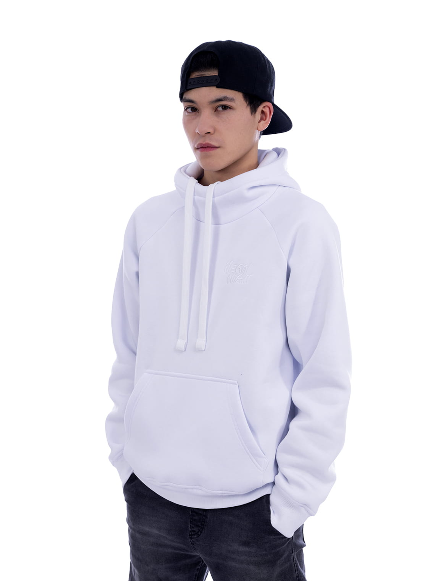 Bluza Illegal Night Classic 3D White & White