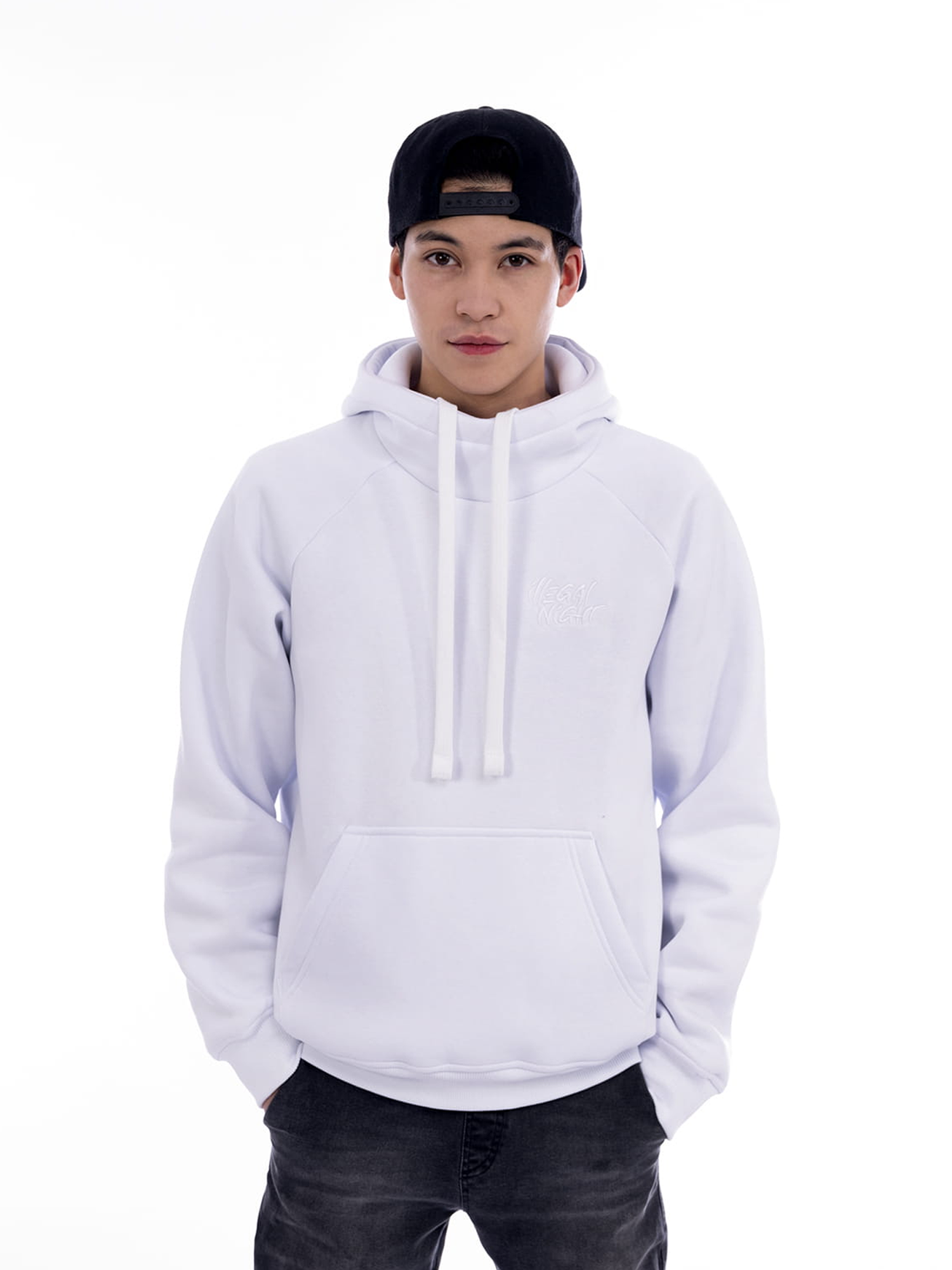 Bluza Illegal Night Classic 3D White & White