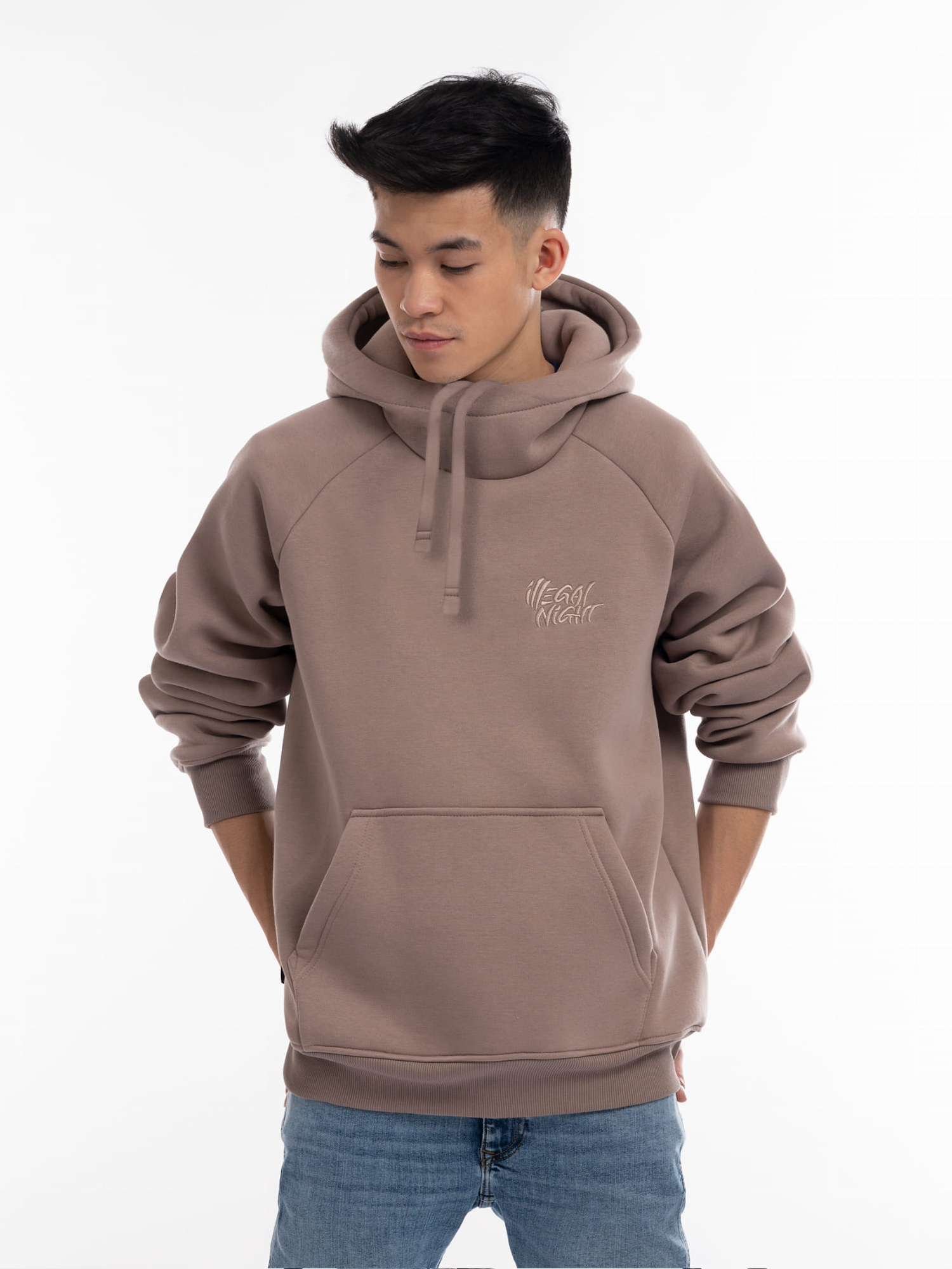 Bluza Illegal Night Exclusive Classic 3D Haft UniSex Beige