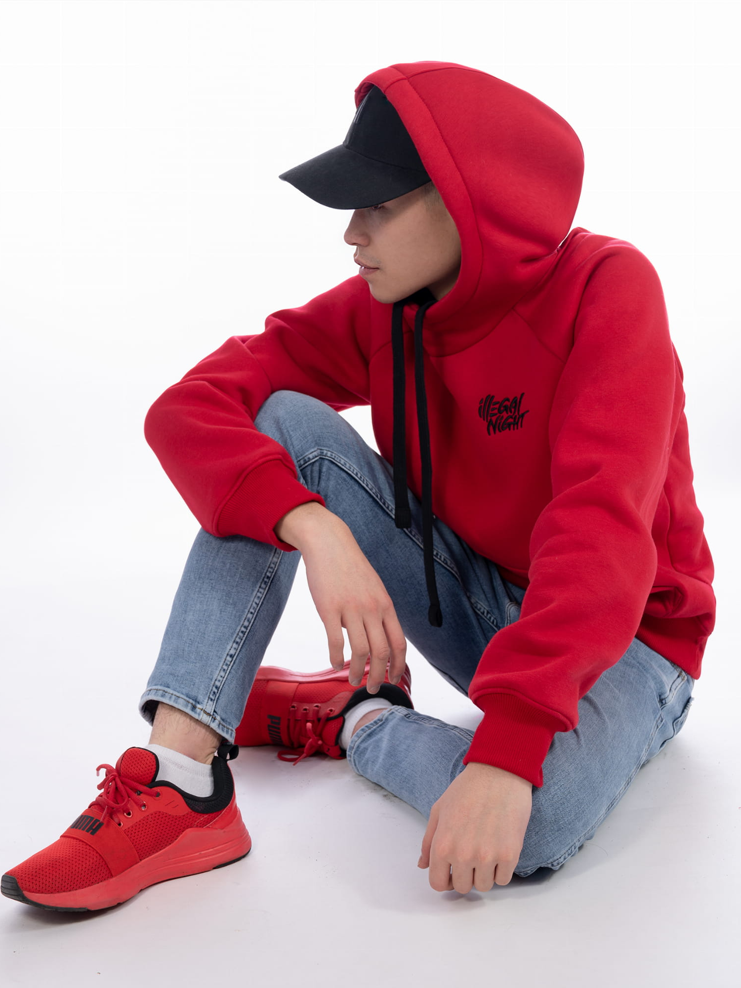 Bluza Illegal Night Exclusive Classic 3D Haft UniSex Red