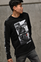 Illegal Night Bluza Czarna "Illegal Cars"