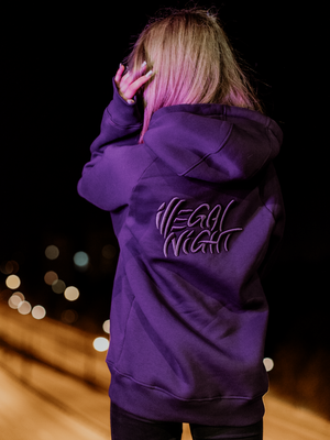 Bluza Illegal Night Exclusive Classic 3D Haft UniSex Violet