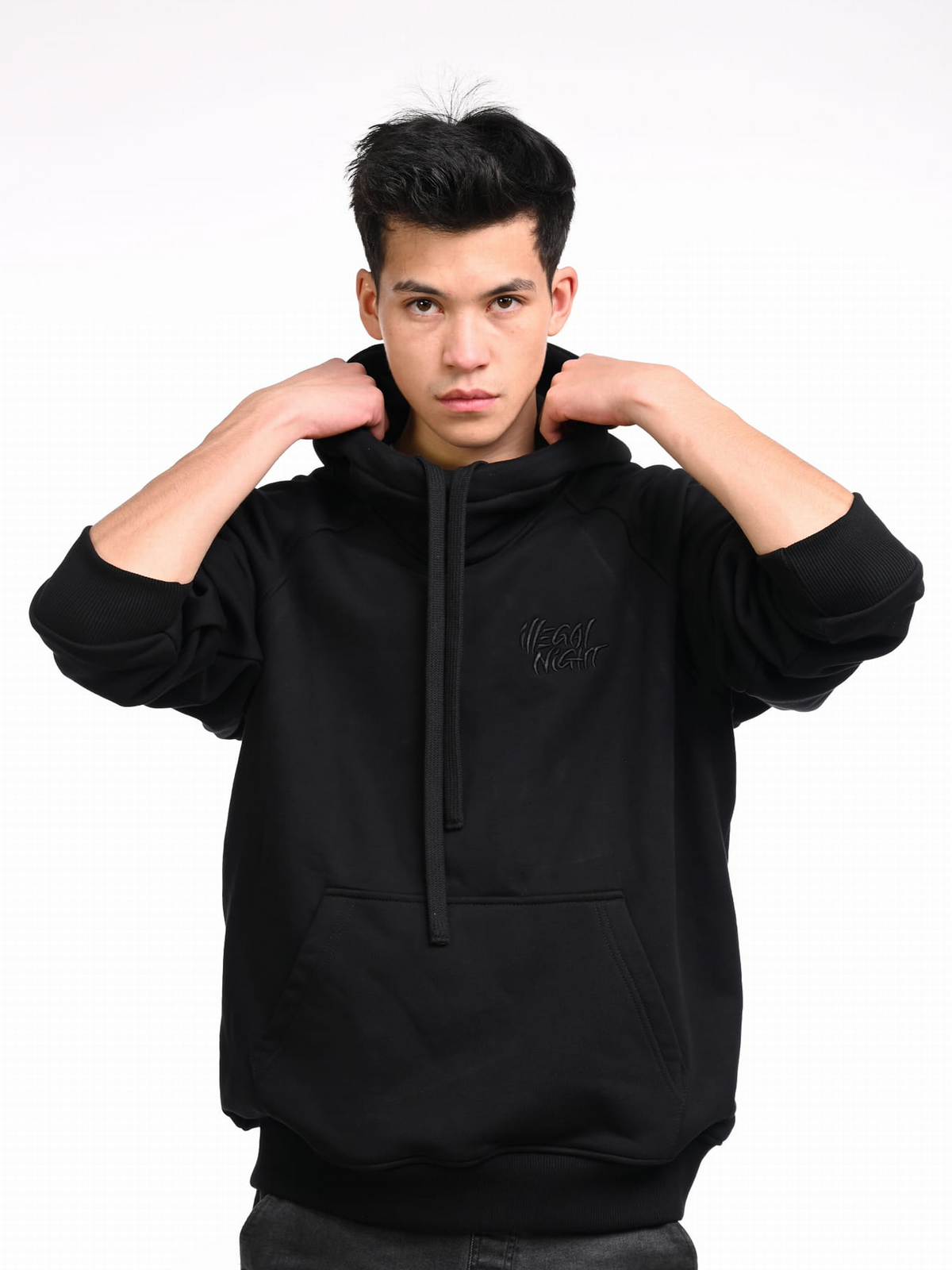 BLUZA CLASSIC HAFT 3D BLACK