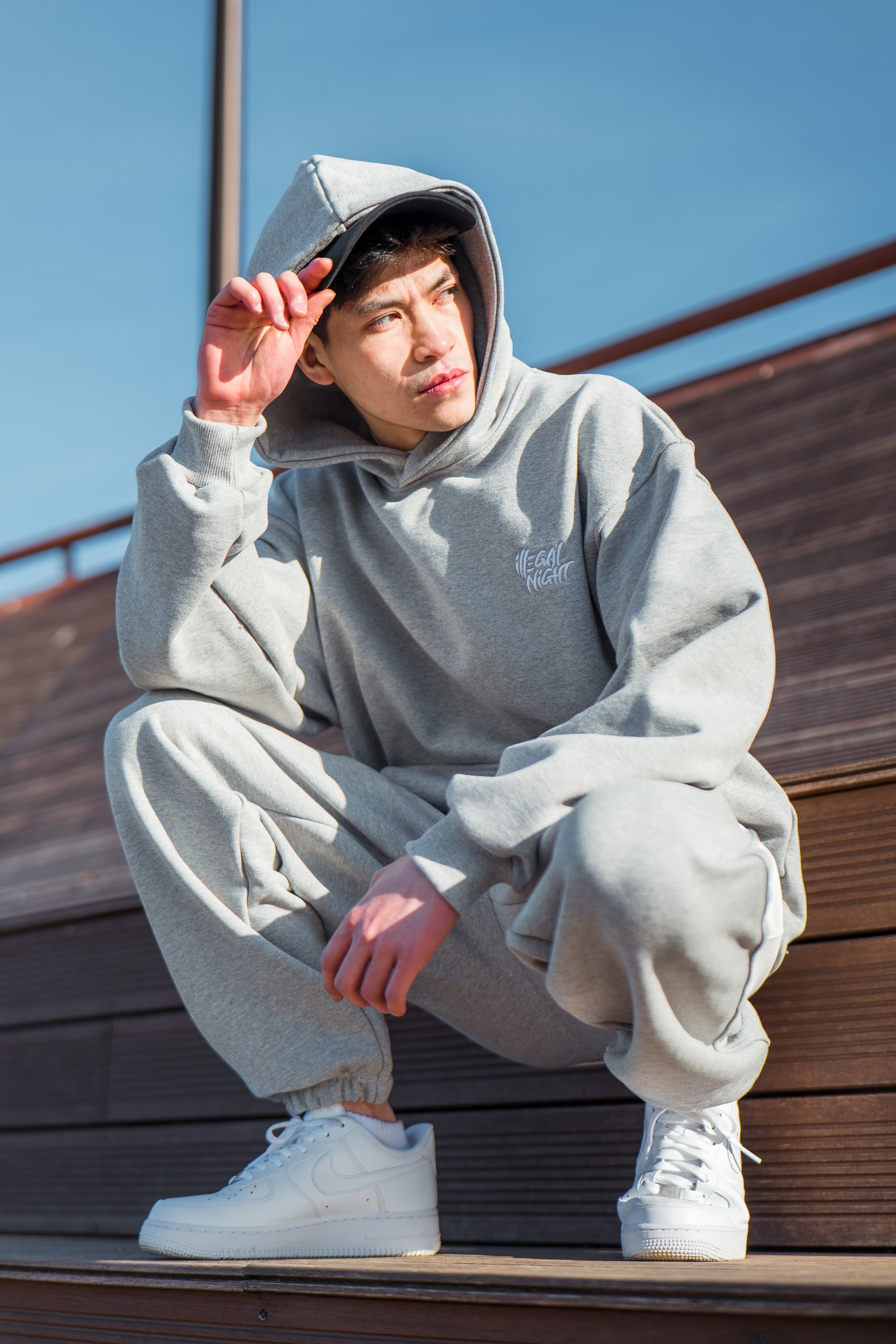 OVERSIZE GREY HOODIE