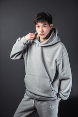 OVERSIZE GREY HOODIE