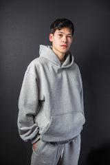 OVERSIZE GREY HOODIE