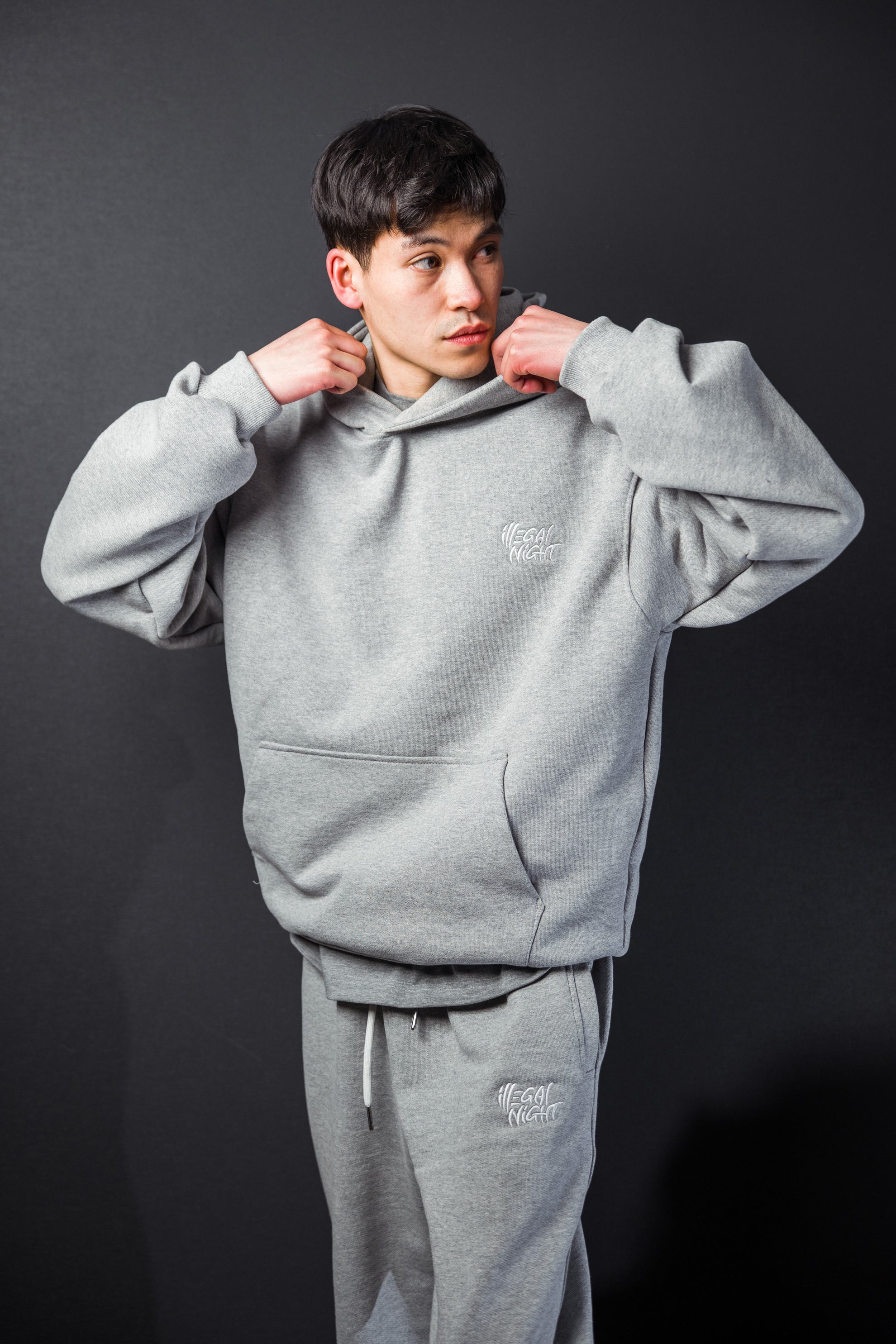 OVERSIZE GREY HOODIE
