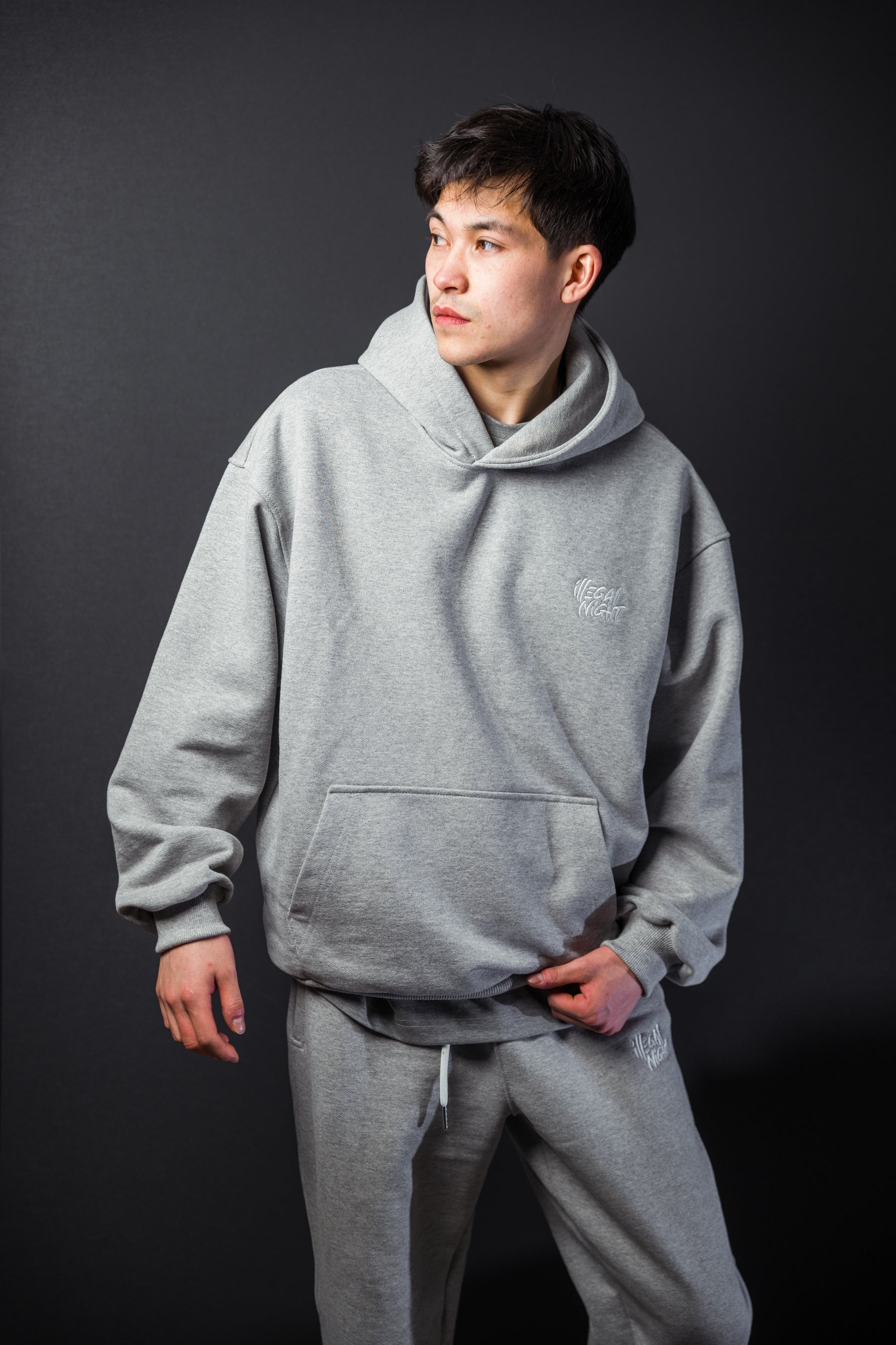 OVERSIZE GREY HOODIE