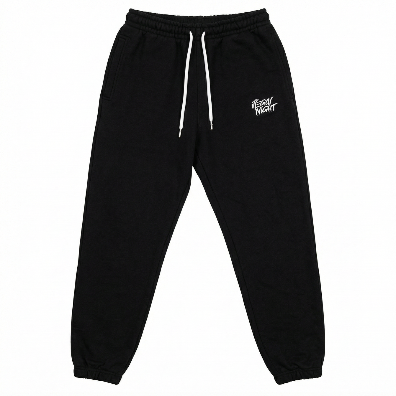 OVERSIZE BLACK SWEATPANTS